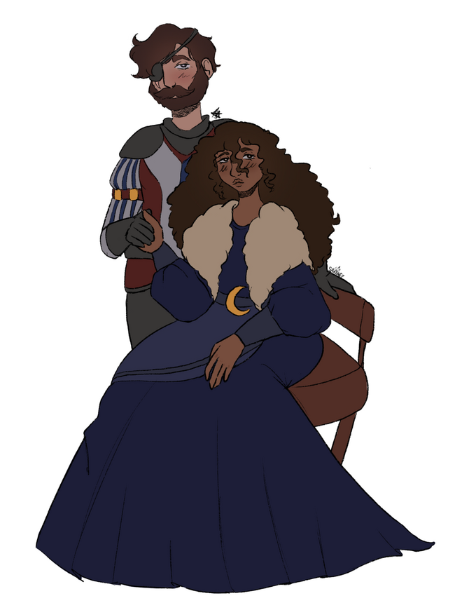 commission for Tadabug2000 (fullbody x2, colour)