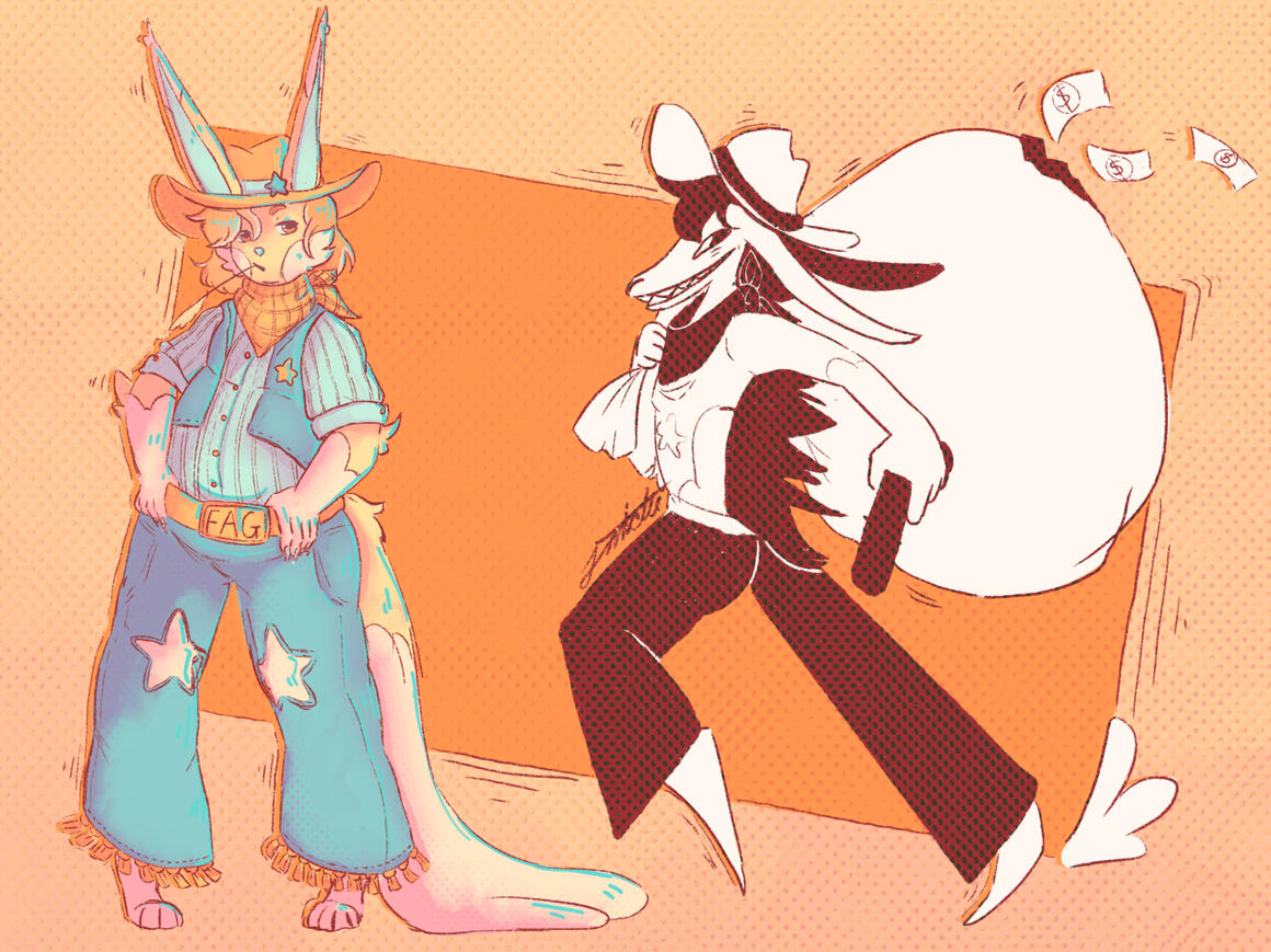 full body x2, colour, shading